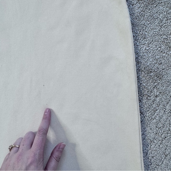 Zara Cream Cutout Midi Dress Blogger Favorite One Shoulder Size Small - Picture 7 of 8